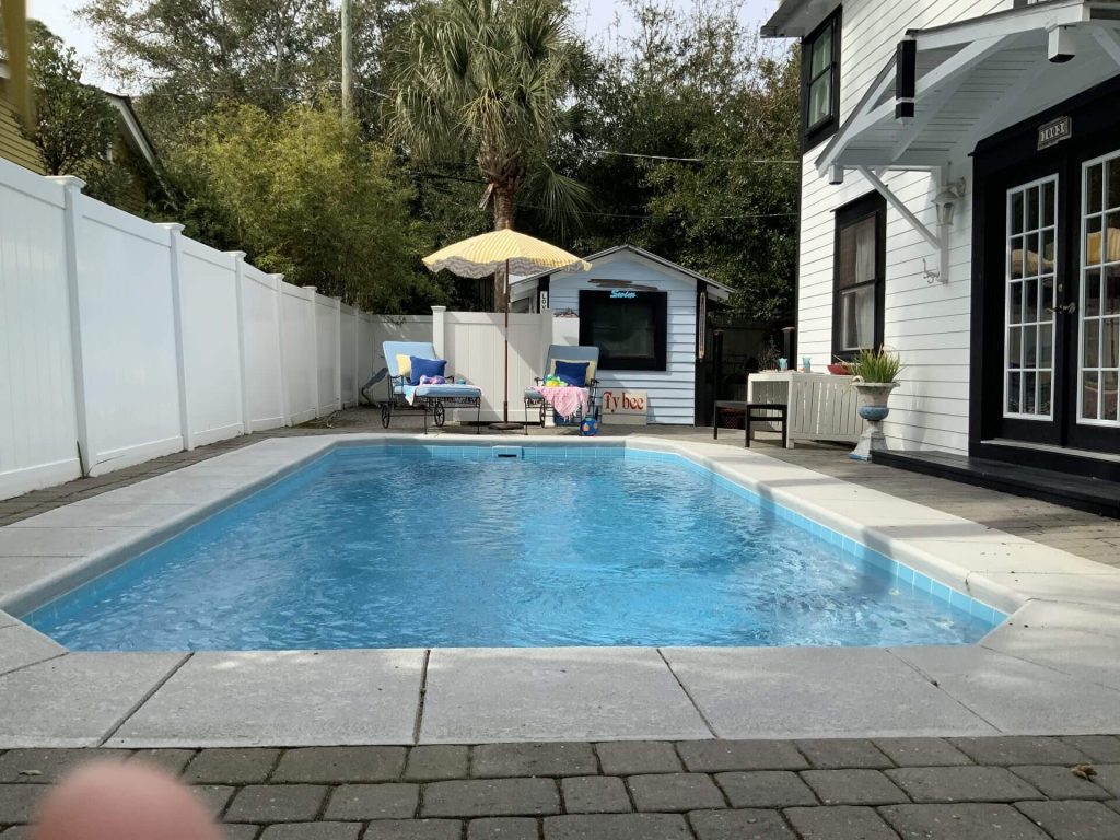 My Beach House vacation rental on Tybee Island with private pool and hot tub